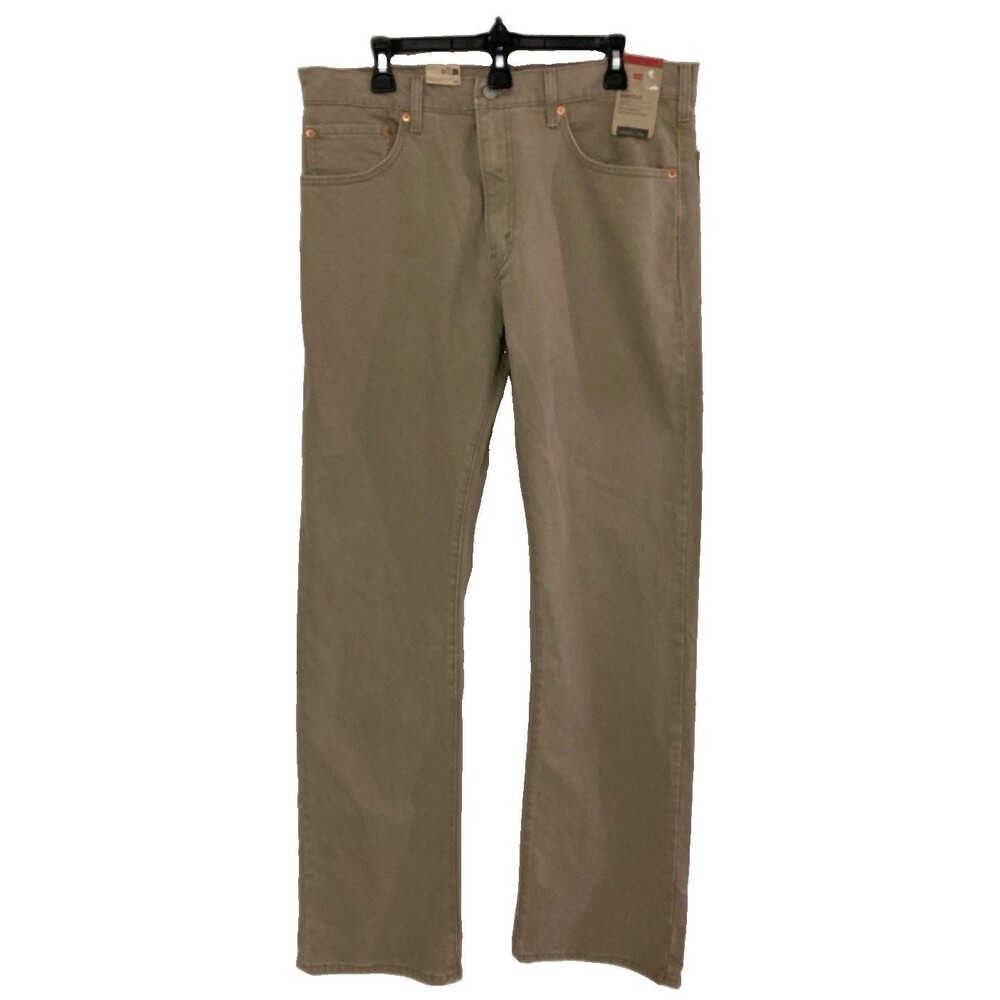 Men's Levi's 517 Slim Bootcut Jeans Light Wash Beige Size 36x36 NWT